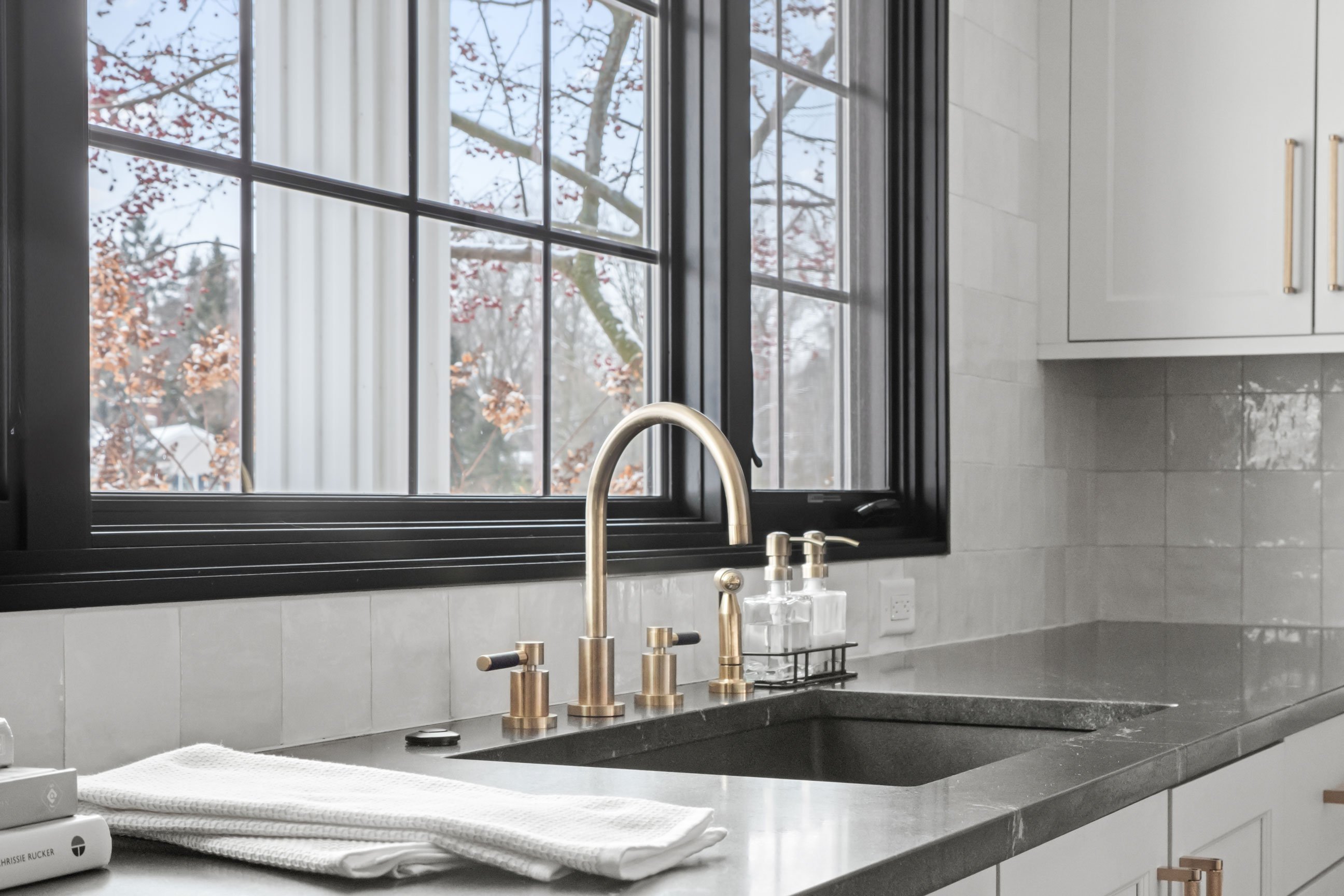 Widened window over sink
